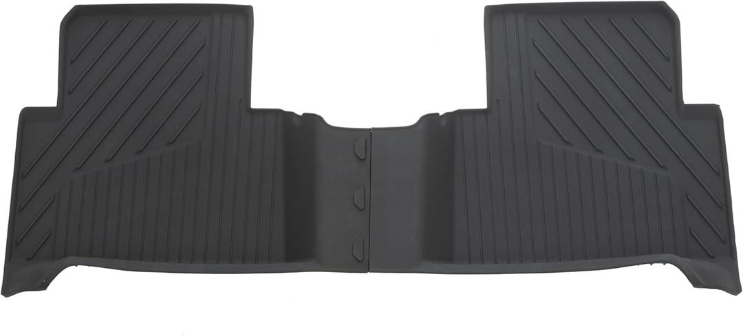 GM Accessories 84708335 Crew Cab Second-Row Interlocking Premium All-Weather Floor Liner in Jet Black