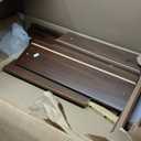 Walker Edison Leif Scandi Angled Drawer-Face Nightstand, 22 Inch, Walnut (Walnut 22 Inch)