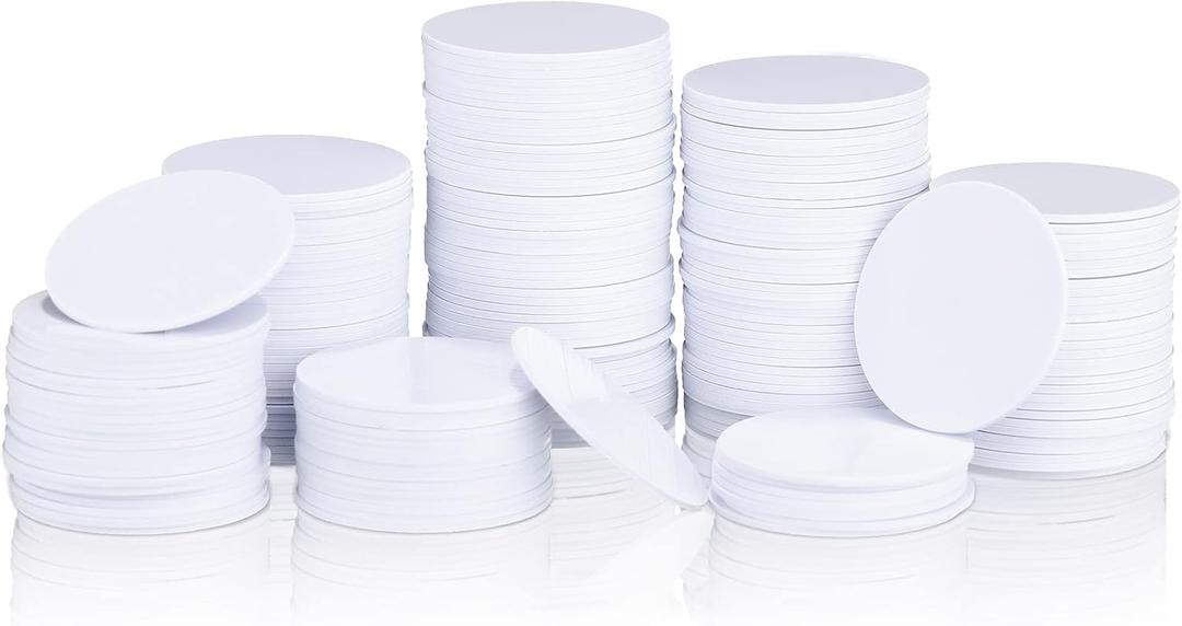 Hicarer NFC 215 Cards, NTAG215 NFC Round Cards NFC 215 Card Tag Compatible with TagMo NFC Enabled Mobile Phones and Devices (100 Pieces)