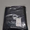 NICETOWN Pitch Black Solid Thermal Insulated Grommet Blackout Curtains/Drapes for Bedroom Window (2 Panels, 42 inches Wide by 63 inches Long, Black)