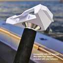 LocMarine Marine-Grade Rod Holder Mount for Use with Starlink Mini Antenna Flat Dish Base for Boats, Yachts, Sailboats, Trawlers & RVs (SLM-Rod-MNT)