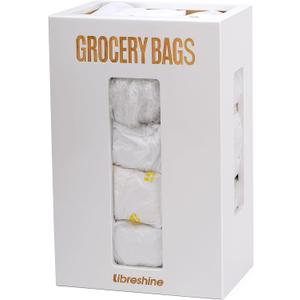 Extra Large White Bamboo Grocery Bag Holder for Plastic Bags, Under Sink Cabinet or Wall Mounted Organizer, Space-Saving Bag Dispenser for Kitchen, Pantry, Laundry Room, Garage