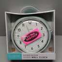 La Crosse Clock 9.5-inch Retro Diner Light Pistachio Green Silent Sweep Quartz Clock - 404-3024PH
