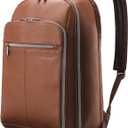 Samsonite Classic Leather Backpack, Cognac, One Size