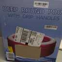 Biange Blow Up Pool, 72" X 30" Deep Round Inflatable Swimming Adult Pool, Backyard Inflatable Pool for Kids Swimming, Pink