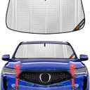 Pigenius Windshield Sun Shade for Acura RDX 2019-2026. Full Coverage Rearview Mirror Shade for Ultimate Protection