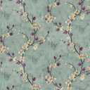 SOON AFTER 17.5x120 Floral Peel and Stick Wallpaper Flower Tree Contact Paper Self Adhesive Removable Modern Sage Green Wall Paper Decorative Wall Covering Countertop Vinyl Film Roll