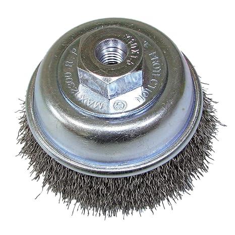 Eco Walker 4 Inch Wire Cup Brush Set for Angle Grinder Ideal for Paint Stripping and Heavy Duty Conditioning, 5/8-11 Threaded Arbor (2)