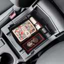 RUNROAD Center Console Organizer Tray Compatible with Subaru Forester 2025 Premium Sport Limited Touring Accessories, Insert Armrest Organizer Middle Console Tray Secondary Storage Box, Red