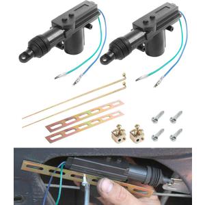 bylikeho 2 Pack Power Door Lock Kit,Car Accessories Universal Car Heavy Duty High Power Door Lock Actuator,Automotive Replacement 2 Wire 12V Locking System,Adds Power Door Locks to Most Vehicles