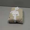 Levtex Home Queen Size Faux Linen Dust Ruffle, 16-inch Drop with Box Pleat