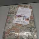 Keen Home Design 3x5 Rug - Machine Washable Entry Rug with Non-Slip Backing, Ideal for Enteryway, Kitchen, Bathroom, Laundry Room - Vintage, Easy Clean, Durable, Low Pile - (3' x 5') (Orange/Offwhite)