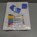 2 x Small White Board Dry Erase 6 Pack Classroom Pack,9"x12"Double Sided Personal Mini Whiteboard for Students School,Portable White Boards Lapboards Including Dry Erase Erasers and Markers