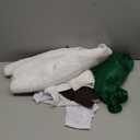 Topcosplay Men or Women Green Short Wig with Eyebrow Halloween Outfit Costume Party Wigs