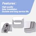 CULMKARI Driver Side Sun Visor Fits for 2007-2013 Toyota Corolla Front Left Sun Protection Shade Gray Replace Number 74320-02711-E0