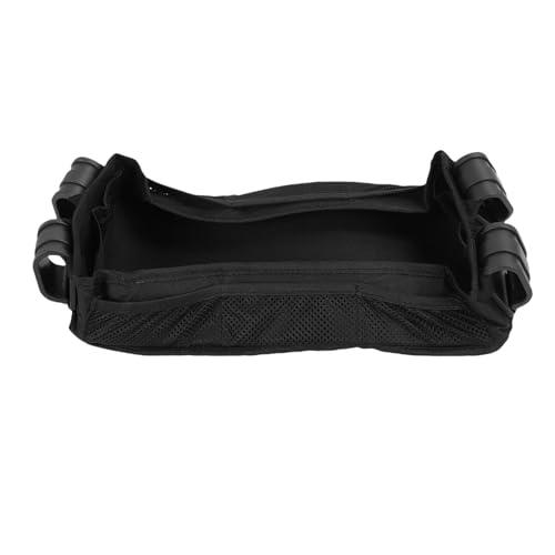 Stroller Snack Tray Attachment - Extra Sturdy Leak Proof Tray with Side Mesh Pockets for Baby Strollers (S)