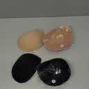 MITALOO Adhesive Bra Sticky Strapless Invisible Push up Bras for Women (Beige Black)