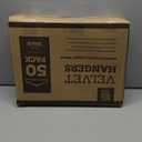 ZOBER Black Velvet Hangers 50 Pack - Clothes Hangers, Coat Hanger for Pants & Dress Clothes - Non Slip w/ 360 Degree Swivel, Holds up to 10 lbs - Strong Felt Hanger for Clothing