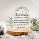 Leadership Gifts Desk Decor for Men Women, 4 Inch Difference Maker Plaque Office Decorations for Leader Boss Mentor