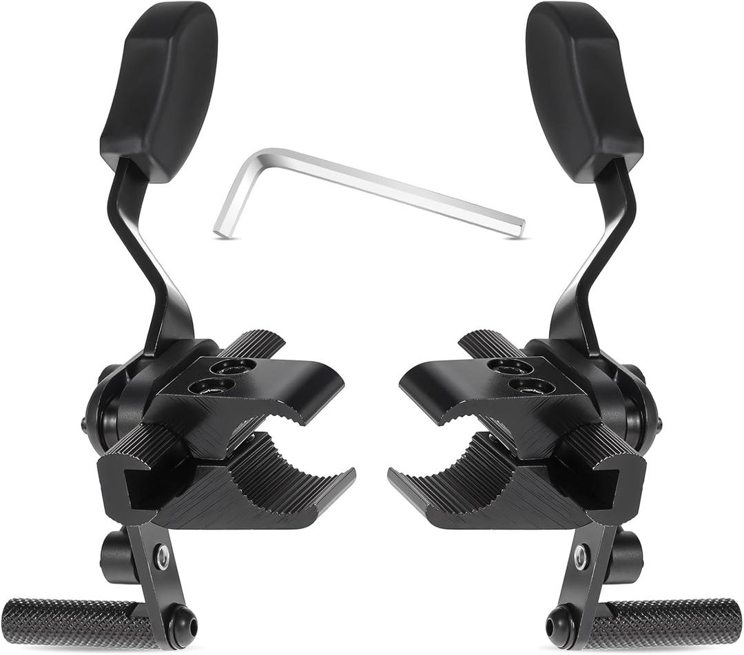 Heavy Duty Wheelchair Brakes Wheel Locks, Drive Wheelchair Parts, Transport Chair Brake, Universal Brake Replacement Parts for 1" Tubing, Side Mount Bolt on Style(1 Pair)