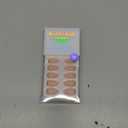 BTArtbox Press On Nails Almond - Short Gold Foil Press On Nails with Glue for Women, Semi-Transparent Soft Gel Glue On Nails in 16 Sizes - 32 Stick On Nails Kit, Gold End