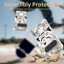 Clear Halloween Phone Case for Google Pixel 9 Pro XL,Black Ghost Pattern Cover Soft Bumper Protective Cute Boys Girls Phone Case for Google Pixel 9 Pro XL-Black Ghost