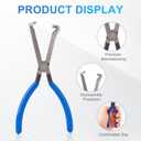 Electrical Disconnect Pliers, Automotive Electrical Connector Pliers Spark Plug Pliers Car Electrical Plug Pliers for Easily Disconnection The Locking-Push Tab Electrical Connector(Blue)