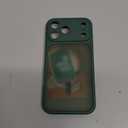 CANSHN Magnetic Compatible with iPhone 17 Pro Max Case, Upgraded [Full Camera Protection] [Compatible with Magsafe] [Translucent Matte] Shockproof Protective Phone Cover 6.9 Inch - Deep Green