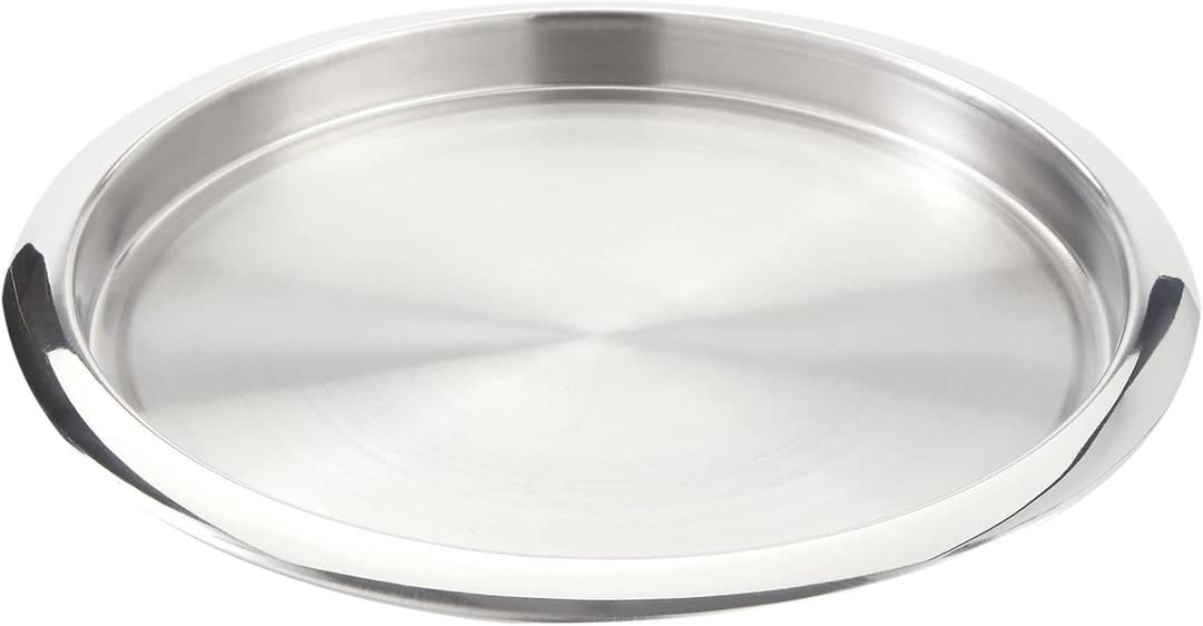 American Metalcraft SSBT14 Stainless Steel Round Bar Serving Tray, Silver, 14-Inches