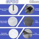 GFCC Stretch Spandex Table Cover White for 36 inch Round Table Fitted Tablecloth Linen Tablecloth Wedding Party Birthday Decor