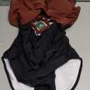 Eomenie Women's One Piece Swimsuits Tummy Control Cutout High Waisted Bathing Suit Wrap Tie Back 1 Piece Swimsuit (Large, Caramel, Black)