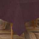 Majestic Giftware PVC Faux Leather Rectangle Tablecloths | (TCG12-54220) Purple Linear Waterproof & Spill Proof Dining Table Cover | Decorative Washable Tablecloth for Home, Kitchen, Party (54X220)