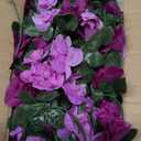 KHOYIME 9 Pack 72 FT Artificial Flower Garland, Fake Purple Roses Vines Silk Flowers Faux Plastic Outdoor Hanging Floral Ivy Garland Decoration for Wedding Arch Bedroom Home Wall Backdrop Room Decor