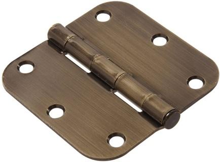 Hillman 3-1/2 in. Satin Nickel Round Corner Door Hinge 3-Pack &  
RETRACTABLE 4 POSITION KNIFE