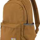 Carhartt 21L Classic Laptop Backpack, Water-Resistant Pack W/ 15" Laptop Sleeve and Organizational Compartments, PFAS Free, Carhartt Brown