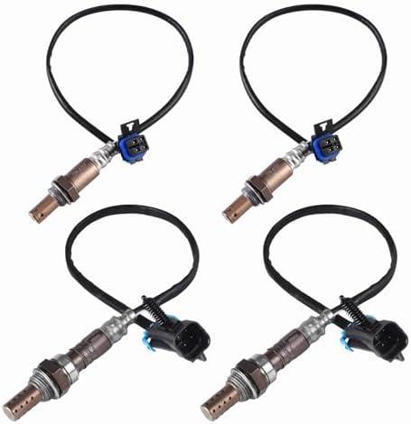 Oxygen O2 Sensor Upstream and Downstream Fits for Chevy GMC Avalanche Silverado Sierra 1500 Classic Suburban Yukon XL 1500 2500 Tahoe 4.3L 4.8L 5.3L 6.0L 2006-07, for Cadillac Escalade 6.2L 2007 4PCS