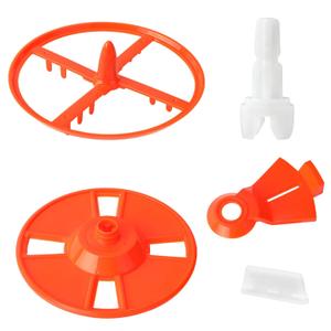 5 Pcs Replacement Parts Compatible with Baby Brezza Formula Pro Advanced and WiFi Model FRP0046 FRP0047 FRP0048 FRP0066, Includes Stirring Wheel Locking Cover Measuring Wheel Axle & Scraper