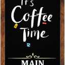 Magnetic Chalkboard for Wall, Long Chalk Board,11.8" x 35.4", Walnut Brown | Wall Hanging Menu for Restaurant, Food Truck, Kitchen, Chalk Board for Kitchen, Bar & Home Decor