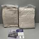 HYMOKEGE Beige California King Comforter Set Seersucker 7 Pieces, All Season Luxury Bed in a Bag for Bedroom, Bedding Set with Comforters, Sheets, Pillowcases & Shams