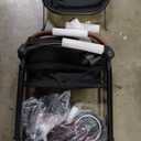 Foldable Double Pet Stroller for 2 Small Medium Cats Dogs, Lightweight Single and Double Integrated Pet Stroller with Detachable Carriers (Black)