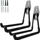 GeeWatom Garage Storage Utility HooksGarage Garden Tool OrganizerSteel Wall Mount Hooks, Large Garden U Hooks 2 Pack