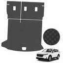 Trunk Liner & Backrest Mat Compatible with 2019-2024 2025 Cadillac BLACK-SMALL