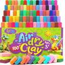 FlyFlag Air Dry Clay - 100 Colors, Ultra Light and Soft, Non-Toxic Modeling Clay for Kids with Tools and Tutorials, for Creative Play and Learning (Multicolor)