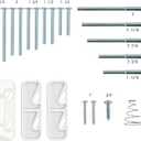Ideal Security DX Pull Handle Replacement Set for Storm Door and Screen Door, White
