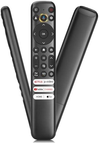 Voice Replacement Remote for TCL-Google-TV-Remote, Compatible with TCL Q6/Q7/QM8/S3/S4 Series（Not Applicable to Roku/Fire TV）