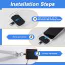 Phone Lanyard Crossbody Detchable Phone Strap 3 in 1 Adjustable Anti Theft Universal Cell Phone Lanyard for Men & Women, ID Holder, Phone Accessories Travel Essentials, Grey