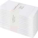 PurpleEssences Set of 12 Hemstitch Cloth Dinner Napkins 100% Cotton - Soft Durable Washable - Ideal for Wedding Spring Easter Summer - Perfect Everyday Use Table Linen 18x18 - White
