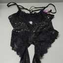 Avidlove Women Lingerie Floral Lace Harness Lingerie Bodysuit One Piece Teddy Babydoll Nightgown (Large)