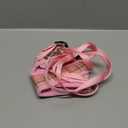 AIITLE Breathable Rabbit Harness and Leash Set - Plaid Pattern Padded Vest with Magic Tape Design, Dual D-Rings, Adjustable for Small Animal Pets, Indoor Outdoor Training Camping, Pink M