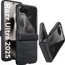 GooseBox for Motorola Razr Ultra 2025 Case,Built-in Privacy Screen Protector&Hinge Protection Shockproof All-Inclusive Smartphone Cover for Motorola Razr Ultra 2025(Black)